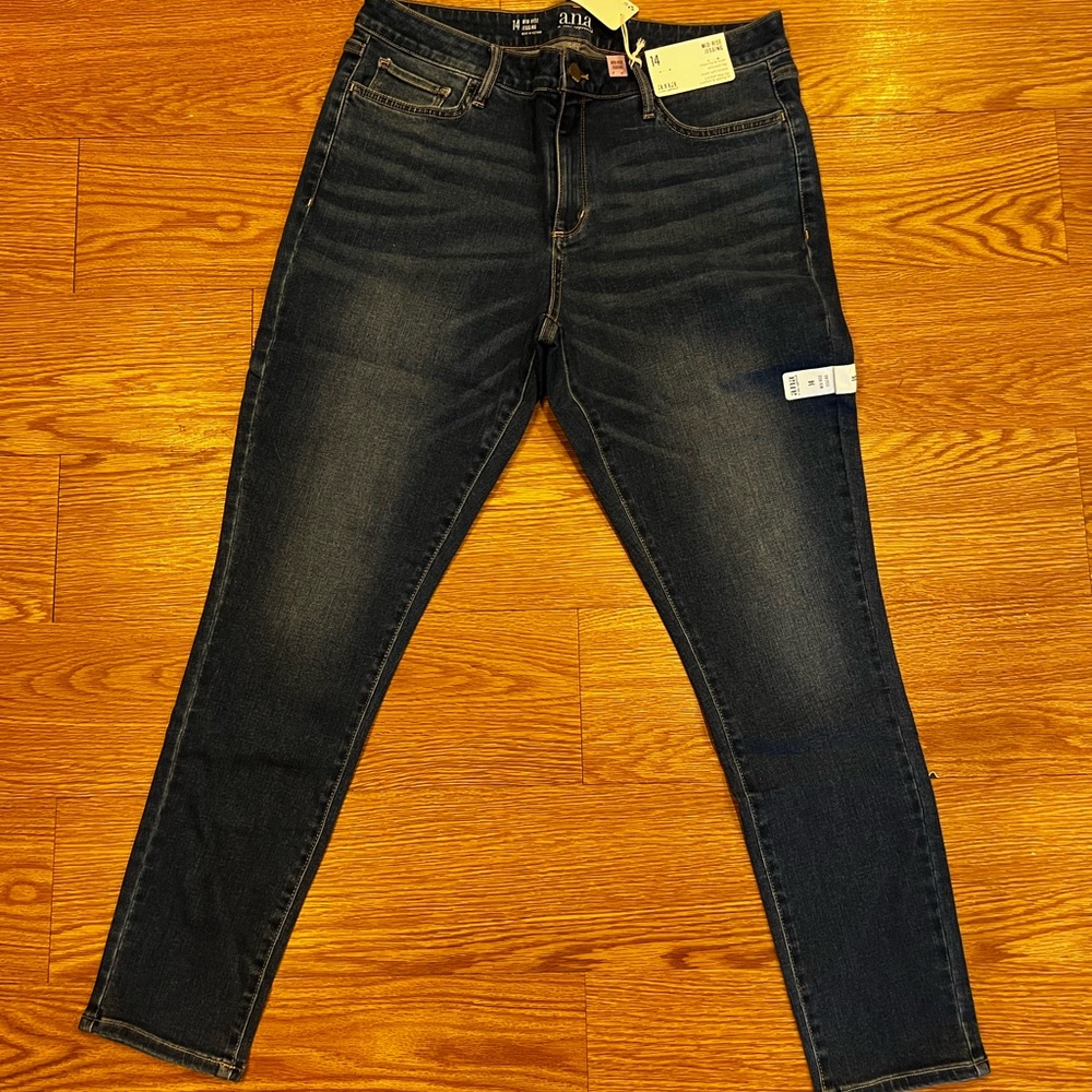 a.n.a Dark Indigo Women's Skinny Jeans #1